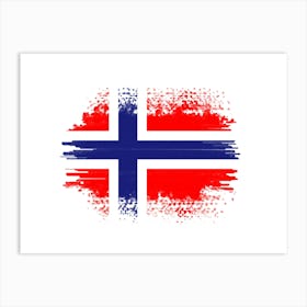 Norway Flag Art Print