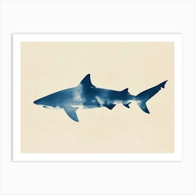 Common Thresher Shark Silhouette 7 Art Print