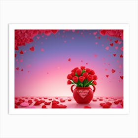 Valentine'S Day Background Art Print