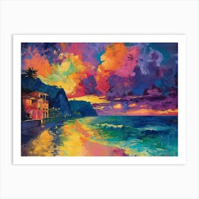 Sunset On The Beach 20 Art Print