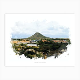 Hooiberg, Aruba, Caribbean Art Print