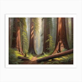 Redwood Forest Nature Art Print