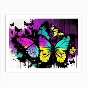 Butterfly Painting 129 Art Print