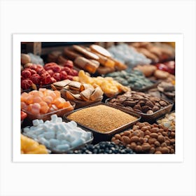 Variety Of Foods Art Print