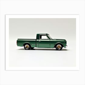 Toy Car 67 Chevy C10 Green Art Print
