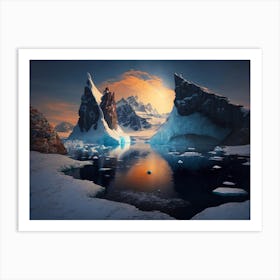 Arctic Landscape Art Print