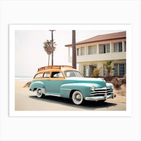 California Dreaming - Nostalgic Car Art Print