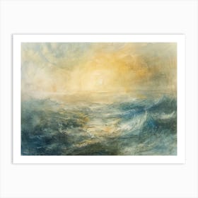 Sunrise Over The Sea Art Print