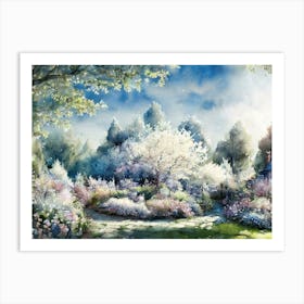 Garden In Spring Art Print