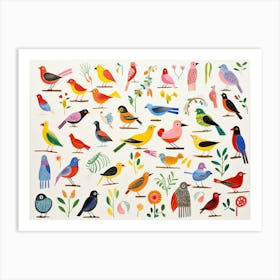 Colourful Bird Painting 1 Art Print