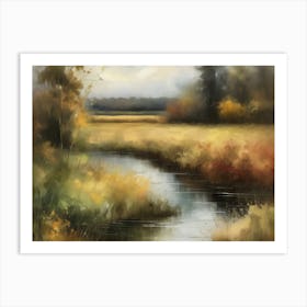 Printable Wall Art, Vintage Landscape, Farmhouse Wall Decorations, Vintage Landscape Oil Painting.11 2 Art Print