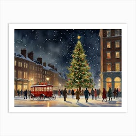 Christmas In London Art Print