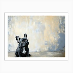 Minimal Frenchie 9 Art Print