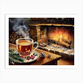 Christmas Tea 1 Art Print