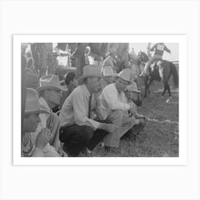 Spectators At Bean Day Rodeo, Wagon Mound, New Mexico By Russell Lee 2 Art Print