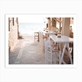 Coastal Cafe Art Print