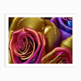 Colorful Roses 7 Art Print