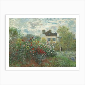 The Artist's Garden In Argenteuil (A Corner Of The Garden With Dahlias), (1873), Claude Monet Art Print