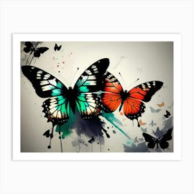 Butterfly Painting 192 Art Print