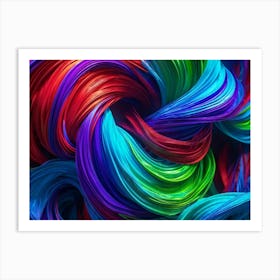 Colorful Swirls Art Print