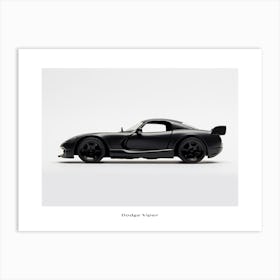 Toy Car Dodge Viper Black Poster Art Print