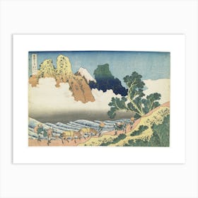 Minobu River And Mount Fuji Seen From The Back Art Print