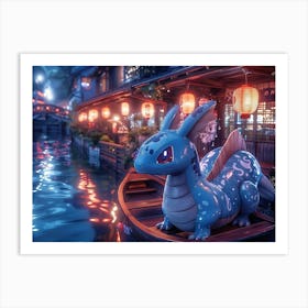 Pokemon In A Boat 1 Art Print