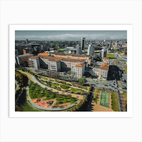 Aerial View Milan, Italy Art Print