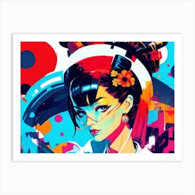 Asian Woman 14 Art Print