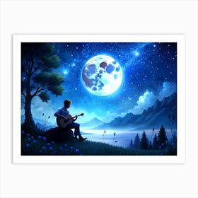 Moonlight Serenade (5) Art Print