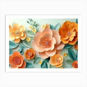 3d Floral Craft 9 Art Print