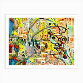 Pieces Portrait Art Print