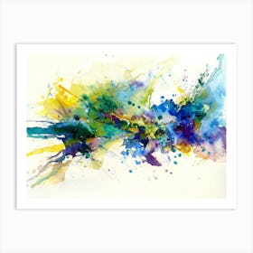 Abstract Watercolor Painting 74 Art Print