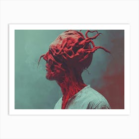 Man With A Red Head Art Print