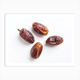 Dates On A White Background 17 Art Print