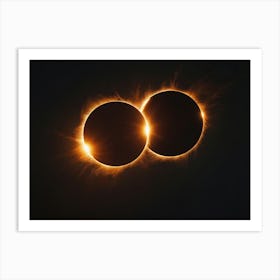 Solar Eclipse - Solar Eclipse Stock Videos & Royalty-Free Footage 1 Art Print