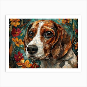 Beagle Fine Art Portrait 2 Art Print