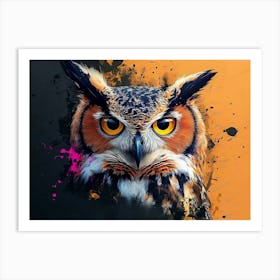 Owl Painting Art Print