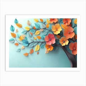 Paper Tree Art Print