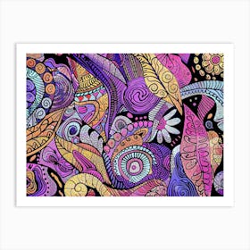 Psychedelic Paisley Art Print