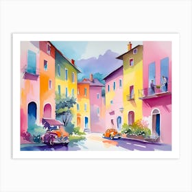 Street Scene Painting Art Print