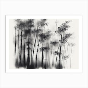 Forest : AI Chinese ink art 5 Art Print