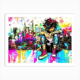 Little Miss Trouble - Urban Heat Art Print