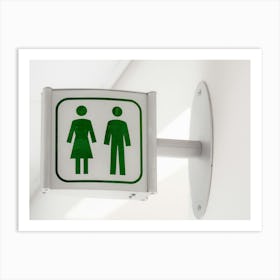 Toilet Sign Art Print