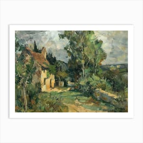 Tranquility S Edge Painting Inspired By Paul Cezanne Art Print