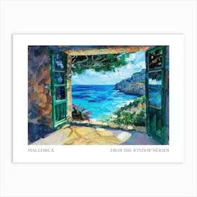 Mallorca From The Window Series Poster Painting 1 Art Print