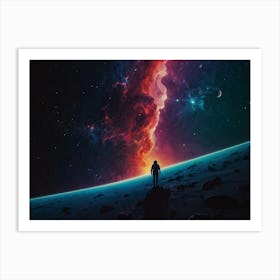 Space Landscape Art Print