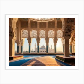 Grand Mosque Of Abu Dhabi Art Print