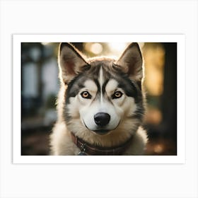 Pet Husky Art Print