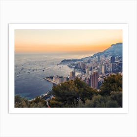 Monaco In The Summer Art Print